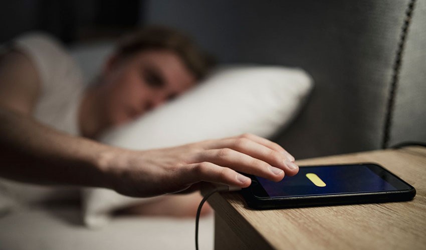 sleeping with phone near head