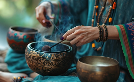 Sound Healing Therapy at Veda Wellness World Rehabilitation Centre in Sikkim